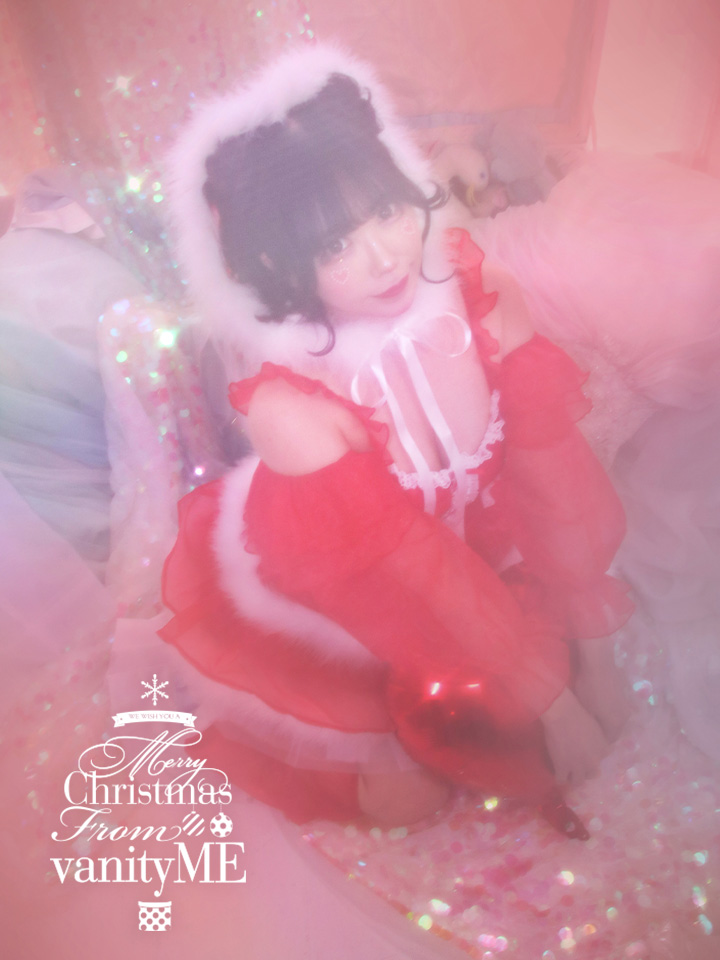 【3点セット】vanityME. × MIYANISHIYAMA とっておきいちごドレス レッド サンタ vcsst-250155-sr