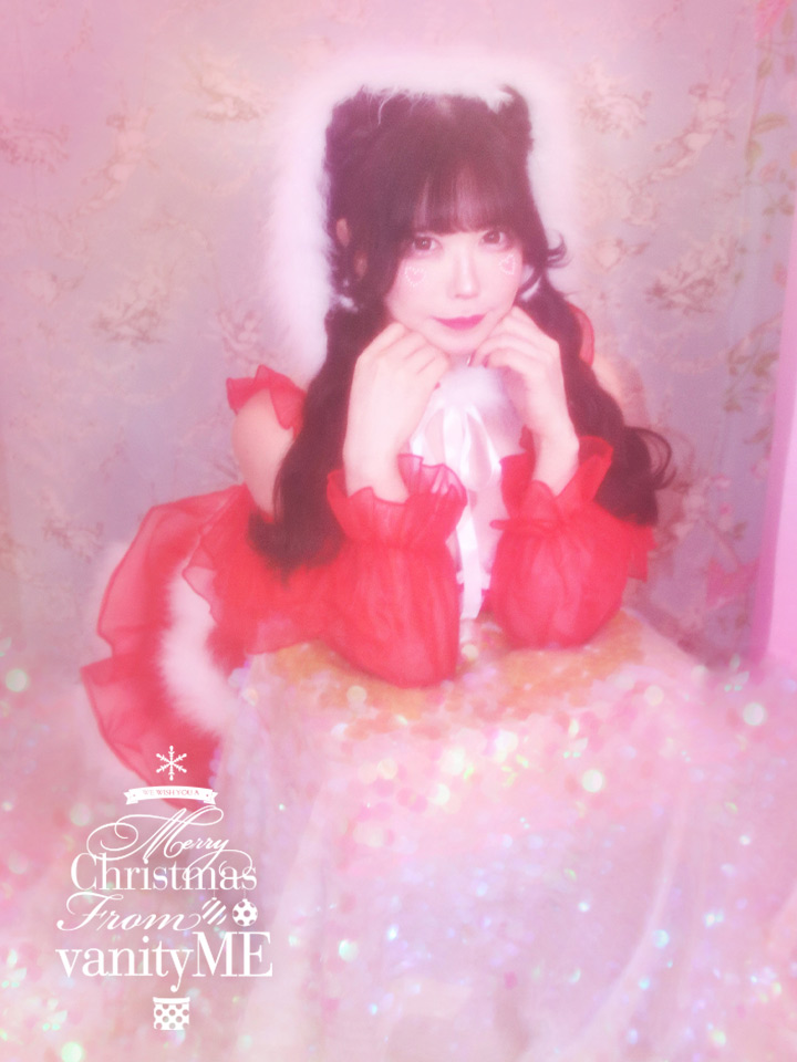 【3点セット】vanityME. × MIYANISHIYAMA とっておきいちごドレス レッド サンタ vcsst-250155-sr