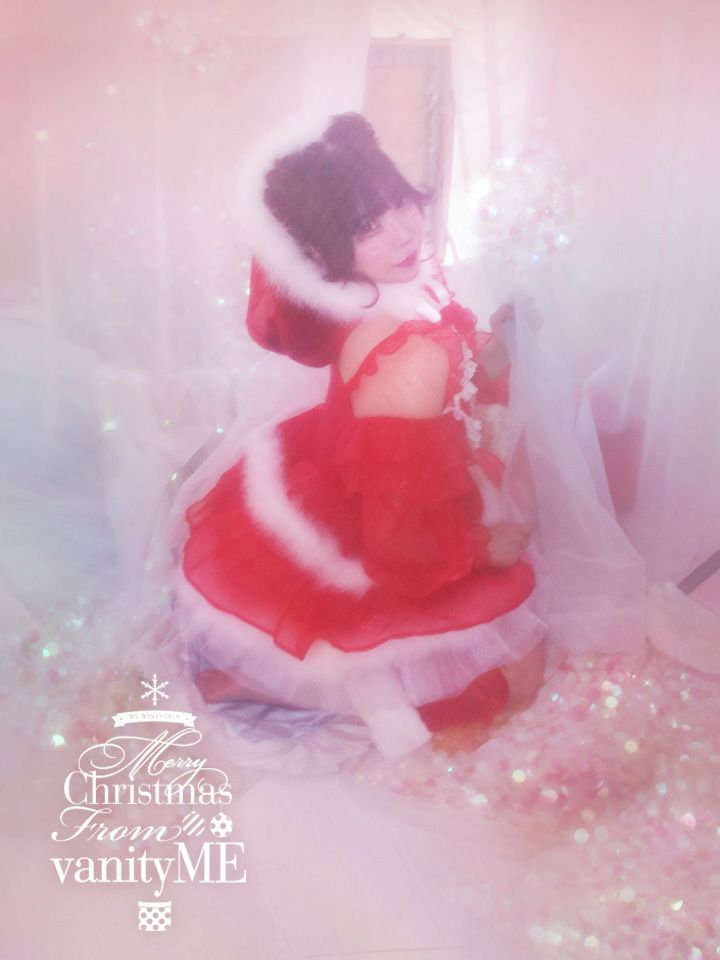 【3点セット】vanityME. × MIYANISHIYAMA とっておきいちごドレス レッド サンタ vcsst-250155-sr