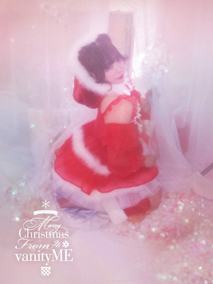 【3点セット】vanityME. × MIYANISHIYAMA とっておきいちごドレス レッド サンタ vcsst-250155-sr