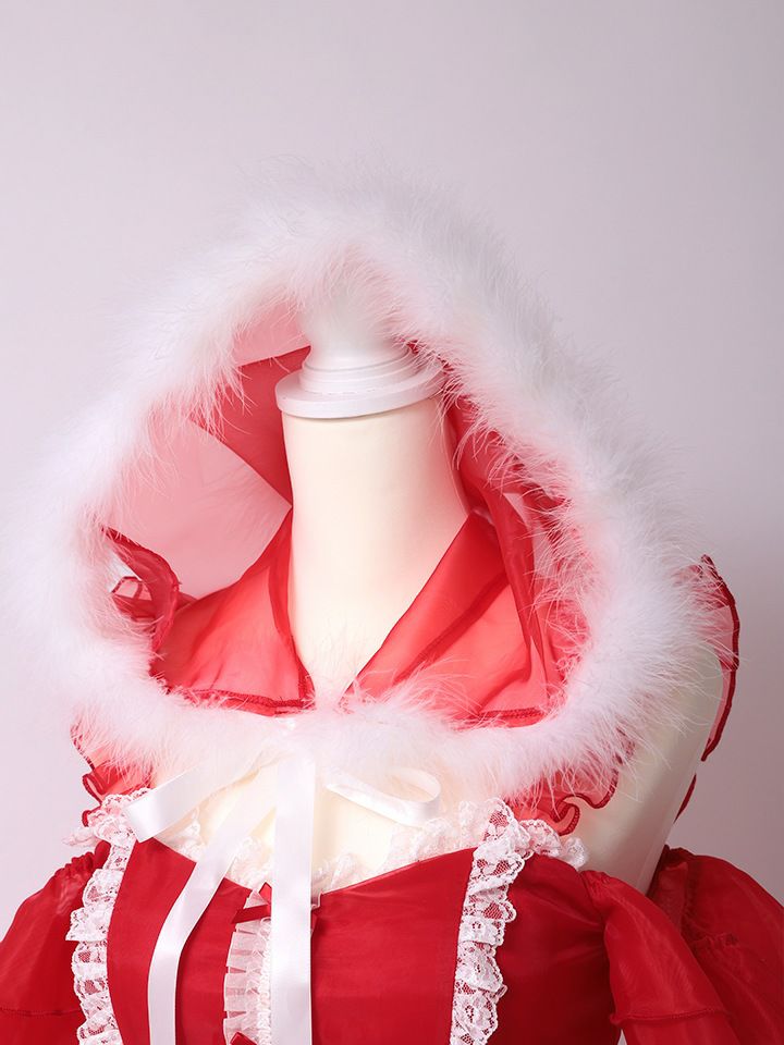 【3点セット】vanityME. × MIYANISHIYAMA とっておきいちごドレス レッド サンタ vcsst-250155-sr