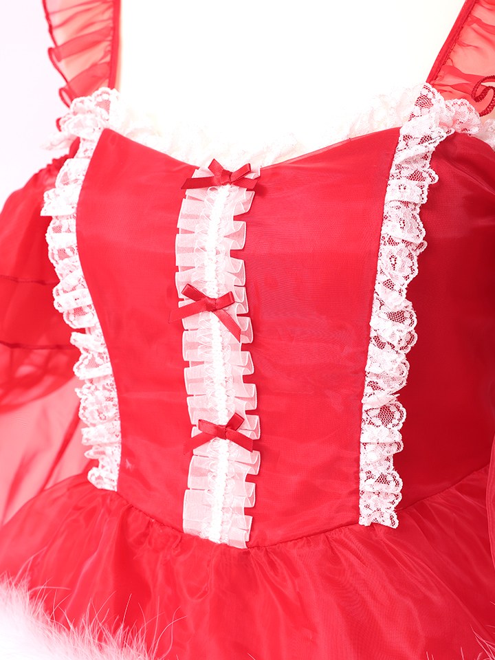 【3点セット】vanityME. × MIYANISHIYAMA とっておきいちごドレス レッド サンタ vcsst-250155-sr