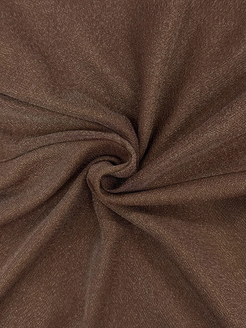 Veautt ヴュート ホルターネックフロントシアーデザインビジューチェーンタイトミディアムドレス vt082526-ks