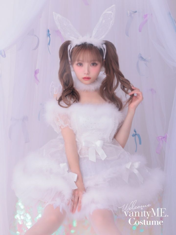 【3点セット】vanityME. × MIYANISHIYAMA ホワイトバニードレス vcsbn-250152-2b