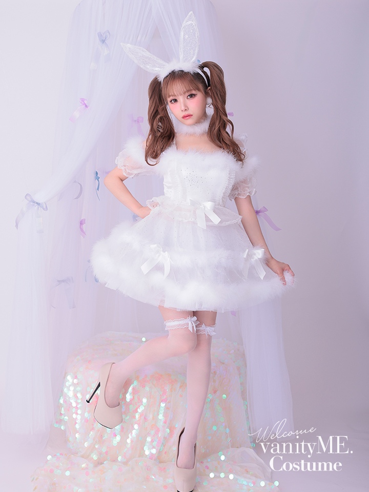 【3点セット】vanityME. × MIYANISHIYAMA ホワイトバニードレス vcsbn-250152-2b