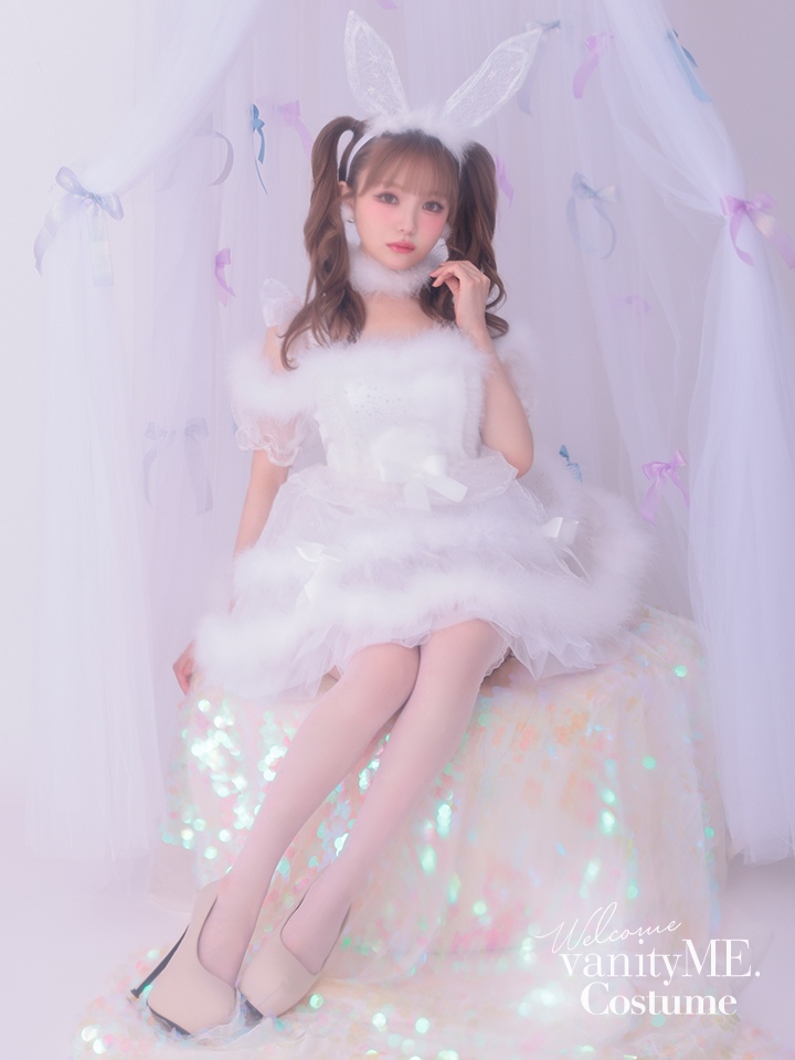 【3点セット】vanityME. × MIYANISHIYAMA ホワイトバニードレス vcsbn-250152-2b