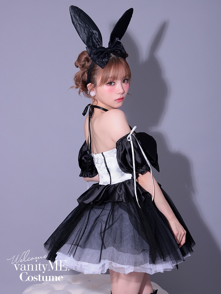 【3点セット】vanityME. × MIYANISHIYAMA 約束ドレス バニー ブラック vcsbn-250153-2b-my