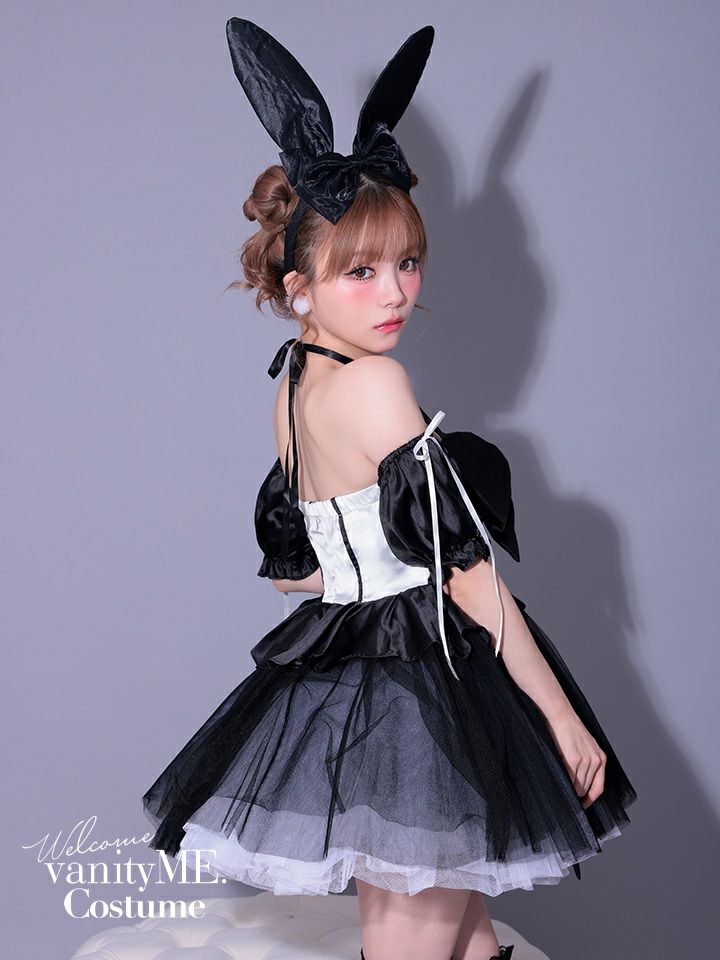 【3点セット】vanityME. × MIYANISHIYAMA 約束ドレス バニー ブラック vcsbn-250153-2b-my