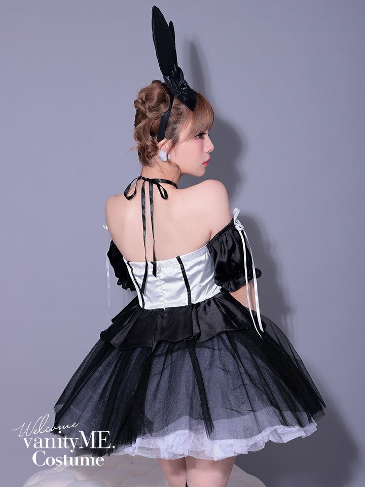 【3点セット】vanityME. × MIYANISHIYAMA 約束ドレス バニー ブラック vcsbn-250153-2b-my