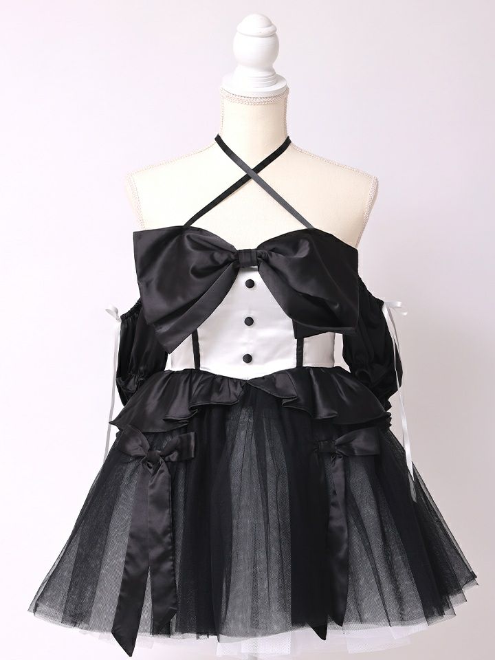 【3点セット】vanityME. × MIYANISHIYAMA 約束ドレス バニー ブラック vcsbn-250153-2b-my