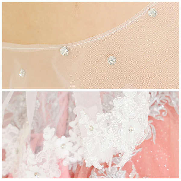 【単品 】AngelR エンジェルアール フラワー刺繍ビジュー付きプリンセスボレロ ホワイト ar-bo001