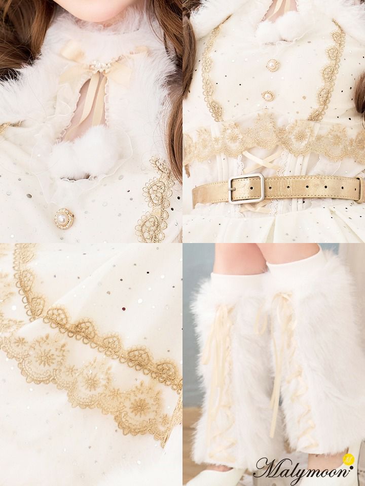 【9点セット】Malymoon マリームーン フレンチチェックノエルトナカイ サンタ [レッド /ブラウン] mlcs25050