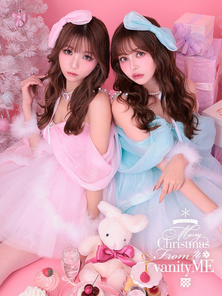 【2点セット】Alice in christmas party アリスインクリスマスパーティー サンタ ピンク vcsst-250170-3a