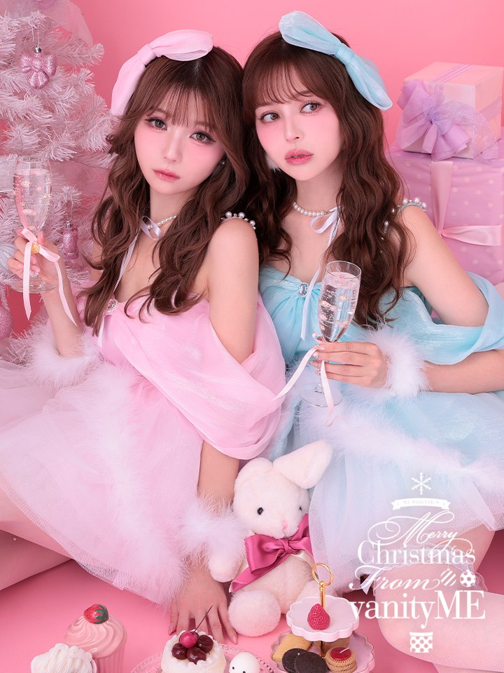 【2点セット】Alice in christmas party アリスインクリスマスパーティー サンタ ピンク vcsst-250170-3a