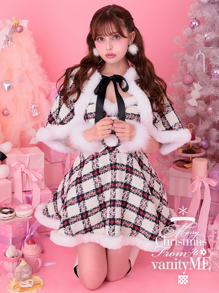 【2点セット】tartan check santa タータンチェックサンタ ミックス vcsst-250150