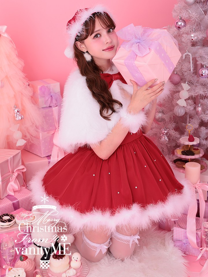 【3点セット】diamod stones's SANTA with cape ダイヤモンドストーンサンタ レッド 【ケープ付き】vcsst-250176