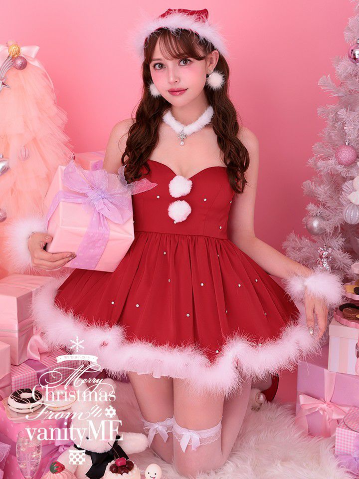 【3点セット】diamod stones's SANTA with cape ダイヤモンドストーンサンタ レッド 【ケープ付き】vcsst-250176