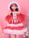 【3点セット】vanityME. × MIYANISHIYAMA とっておきいちごドレス レッド サンタ  [みゆちゃん着用] vcsst-250155-my