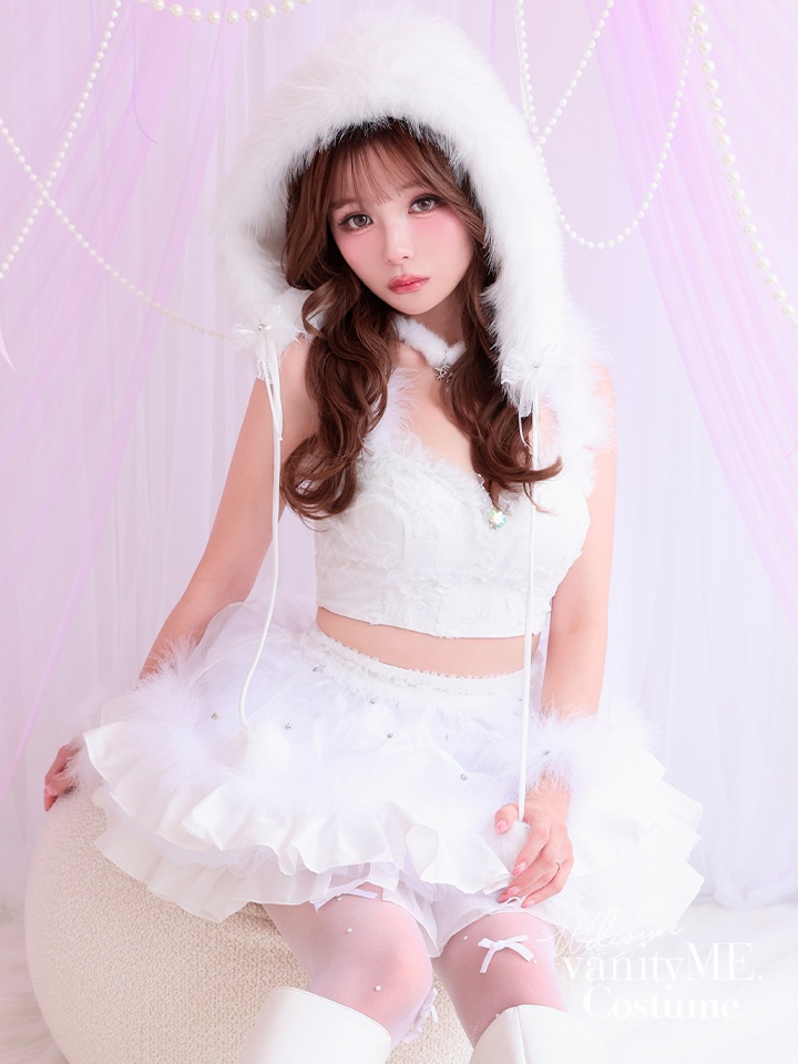 【3点セット】HUG ME ふわふわ ホワイト vcsot-250175