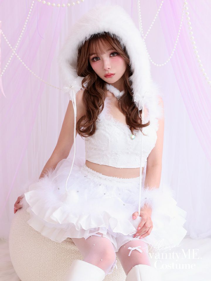 【3点セット】HUG ME ふわふわ ホワイト vcsot-250175