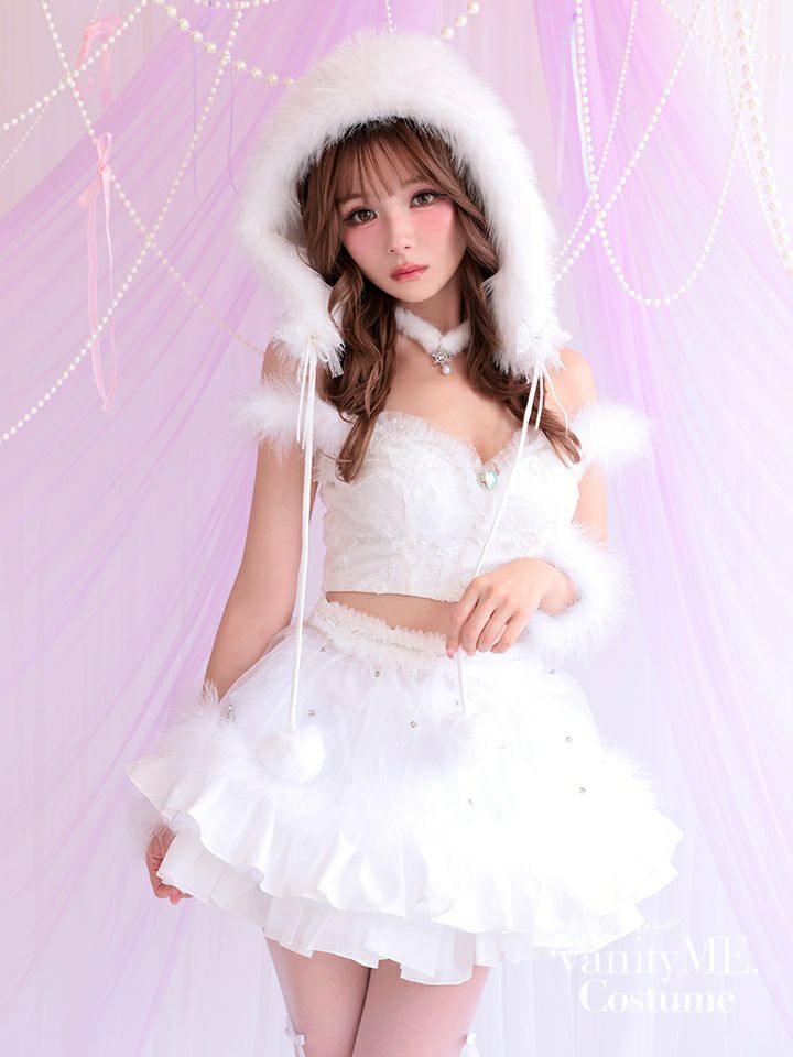 【3点セット】HUG ME ふわふわ ホワイト vcsot-250175