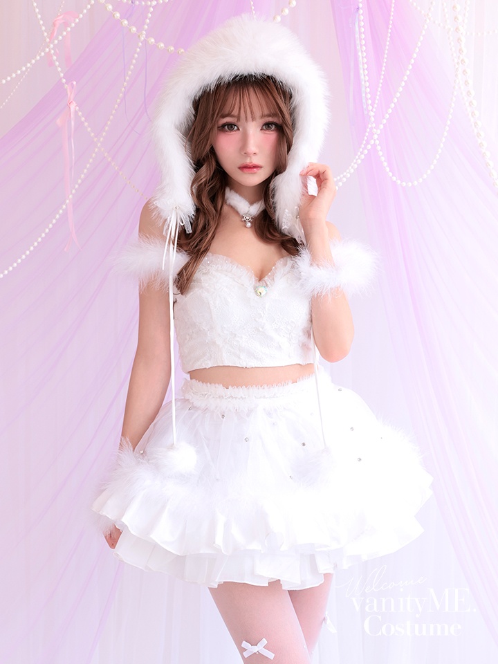 【3点セット】HUG ME ふわふわ ホワイト vcsot-250175