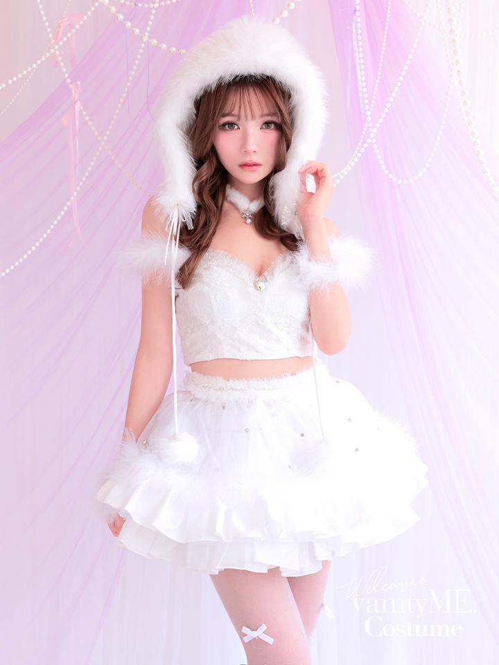 【3点セット】HUG ME ふわふわ ホワイト vcsot-250175