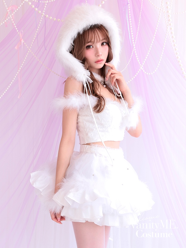 【3点セット】HUG ME ふわふわ ホワイト vcsot-250175