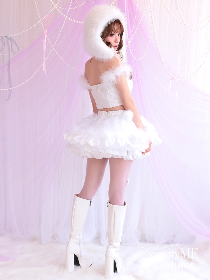 【3点セット】HUG ME ふわふわ ホワイト vcsot-250175