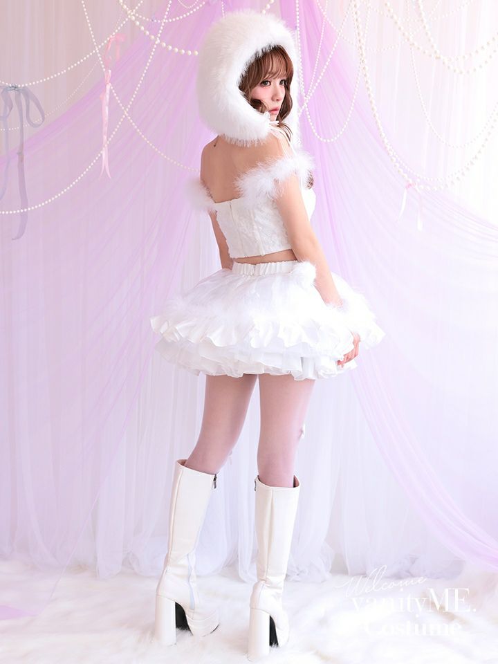 【3点セット】HUG ME ふわふわ ホワイト vcsot-250175