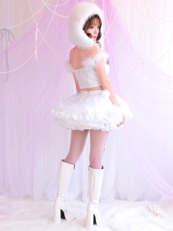 【3点セット】HUG ME ふわふわ ホワイト vcsot-250175