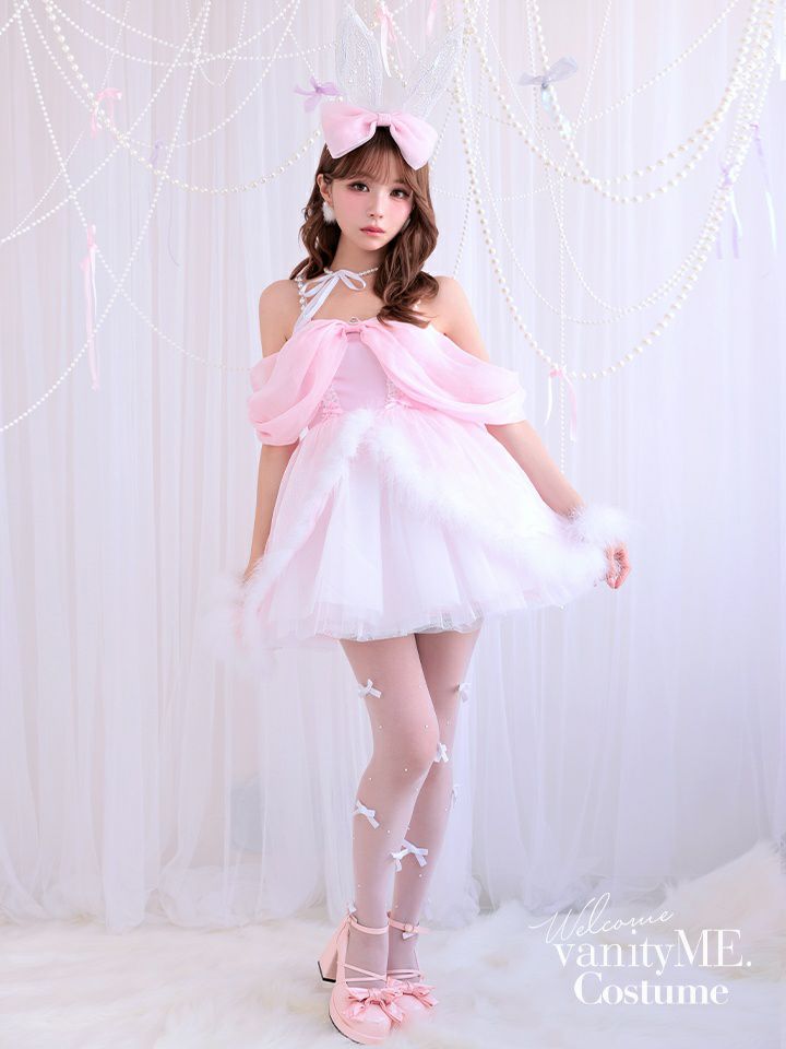 【3点セット】Alice in bunny party アリスインバニーパーティー ピンク vcsbn-250170-3b