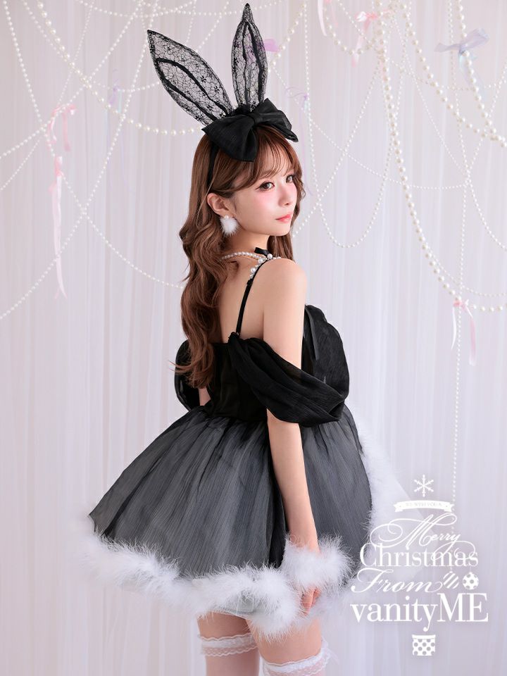 【3点セット】Alice in bunny party アリスインバニーパーティー ブラック vcsbn-250170-2b