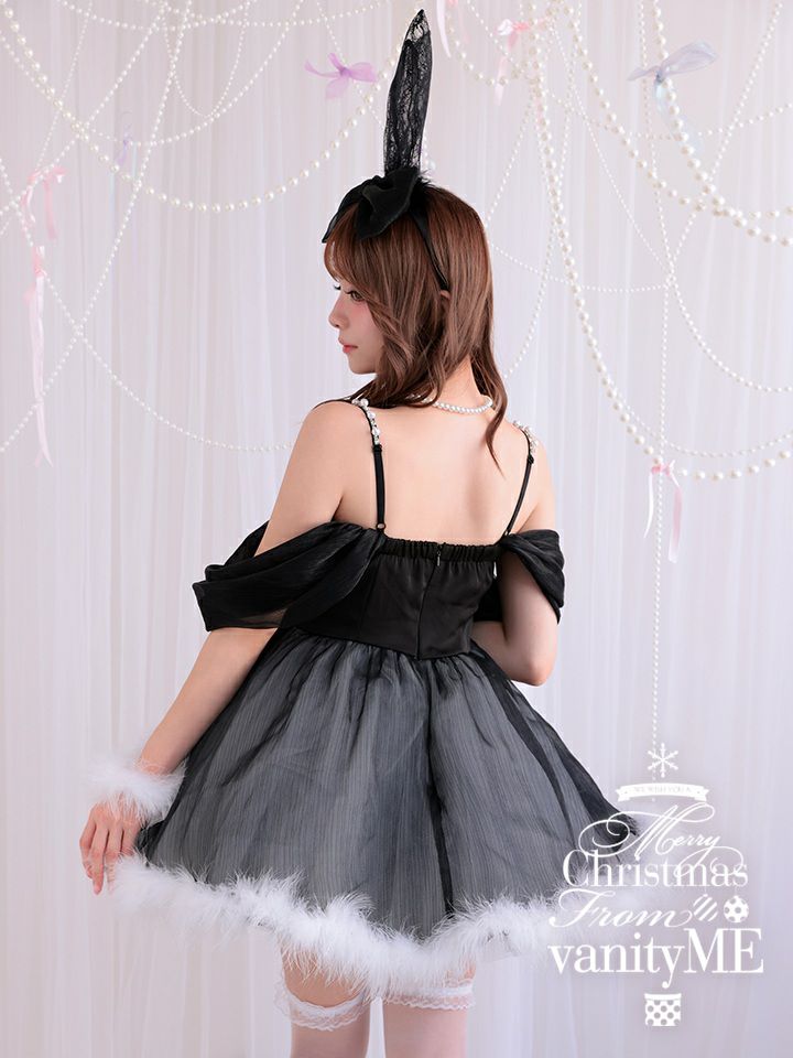 【3点セット】Alice in bunny party アリスインバニーパーティー ブラック vcsbn-250170-2b