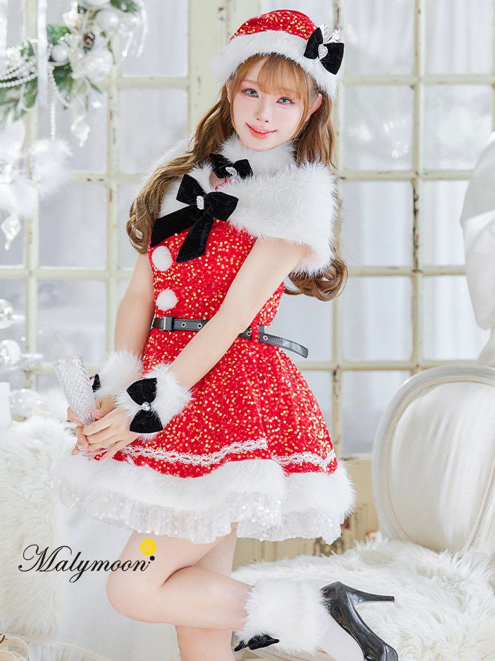 9点セット】Malymoon マリームーン スパークリージュエルリボンサンタ