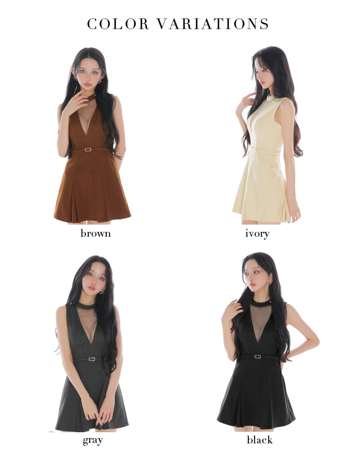 Glossy ローブドフルールグロッシー 【XSサイズあり】チュールメルトンホルターベルトミニキャバドレス gl3957