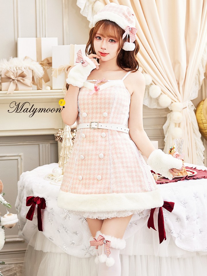 【10点セット】Malymoon マリームーン ココ・ピエドプールケープサンタ  [レッド/ピンク/ブラック] mlcs25071