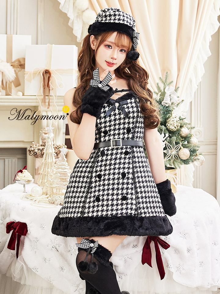 【10点セット】Malymoon マリームーン ココ・ピエドプールケープサンタ  [レッド/ピンク/ブラック] mlcs25071