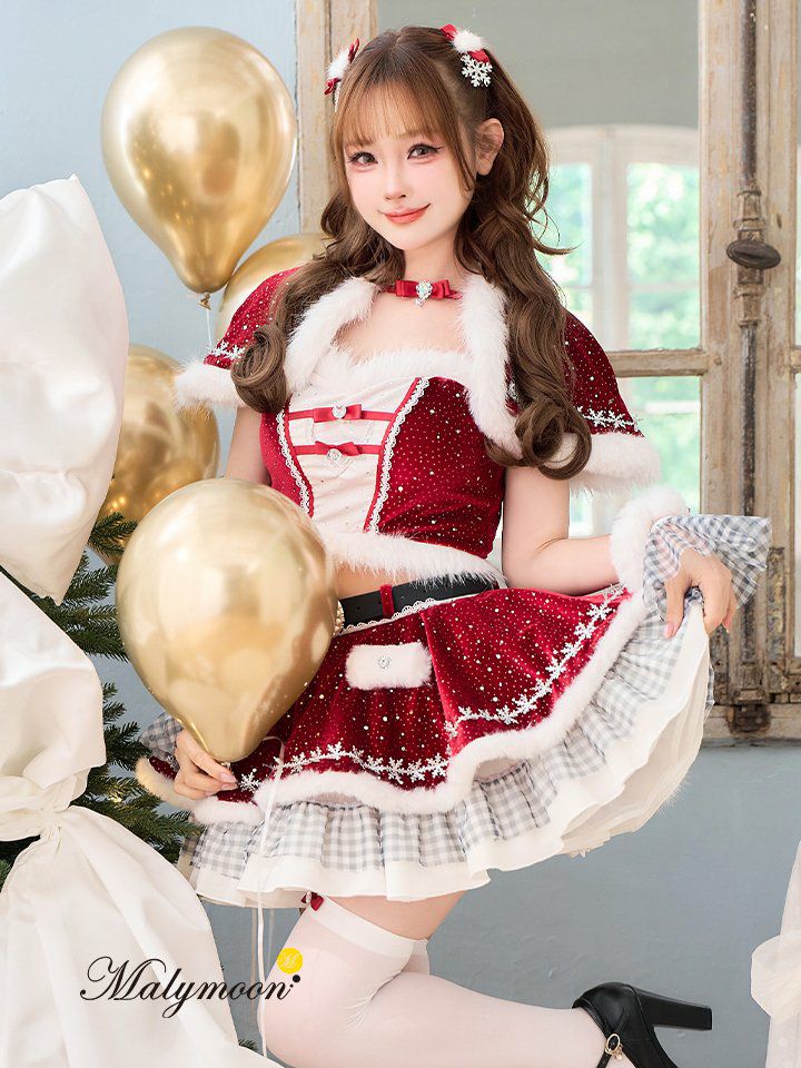 【12点セット】Malymoon マリームーン 【姫宮まほれコラボ】ラブミーエトワールスノーサンタ レッド mlcs25083