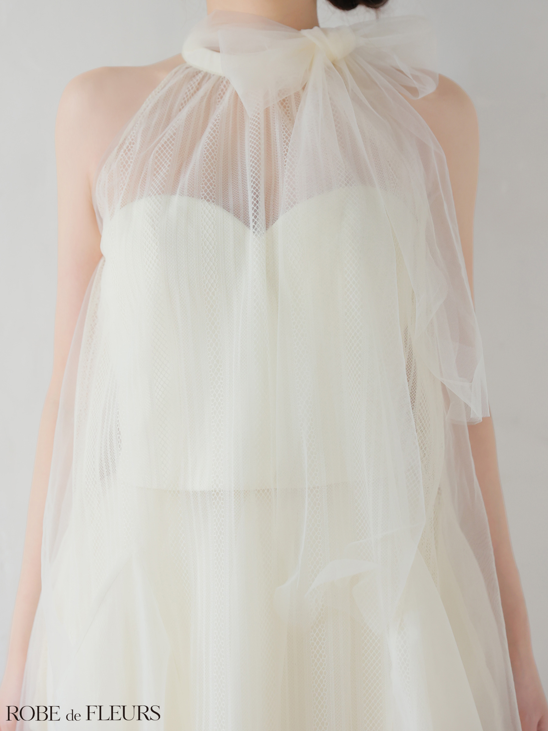 ROBE de FLEURS ローブドフルール 【XSサイズあり】ハイネックウエスト