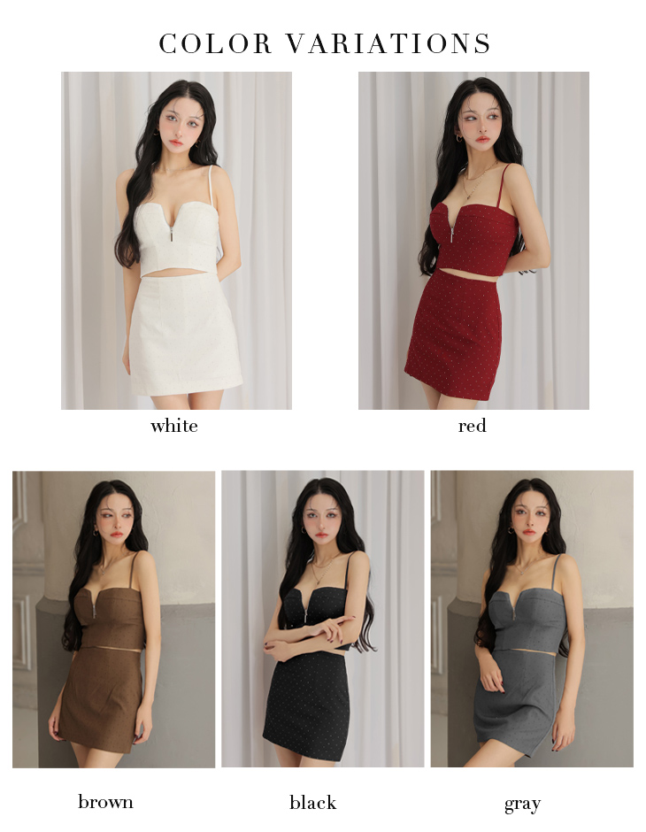 Glossy ローブドフルールグロッシー 【XSサイズあり】ストーンキャミタイトミニキャバドレス gl4113