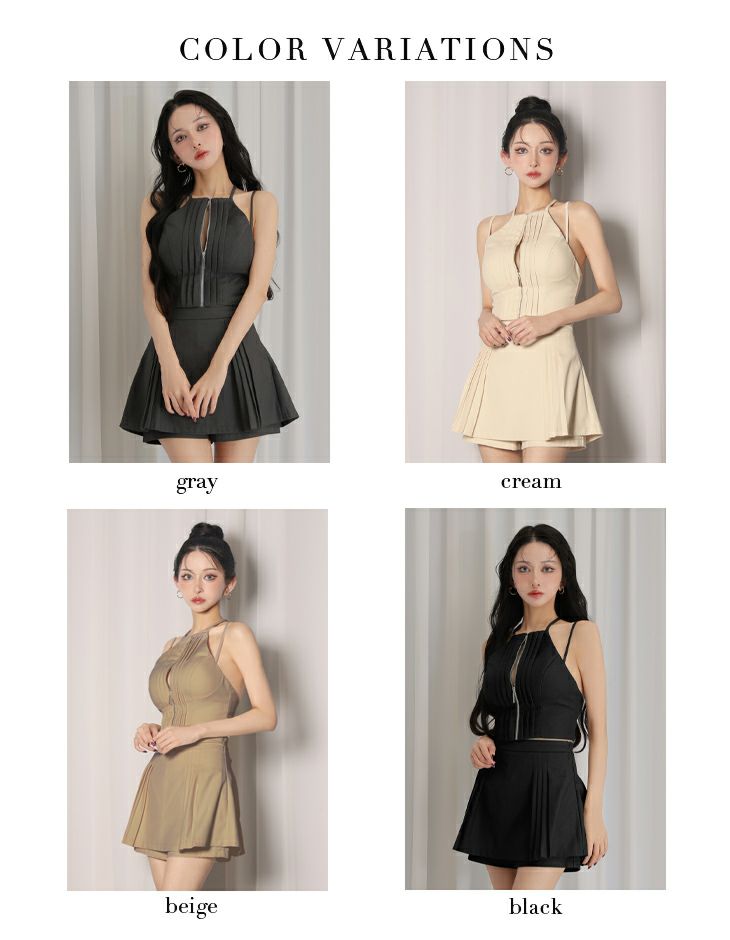 Glossy ローブドフルールグロッシー 【XSサイズあり】ホルターネックカットアウトセットアップフレアミニキャバドレス gl4602-c