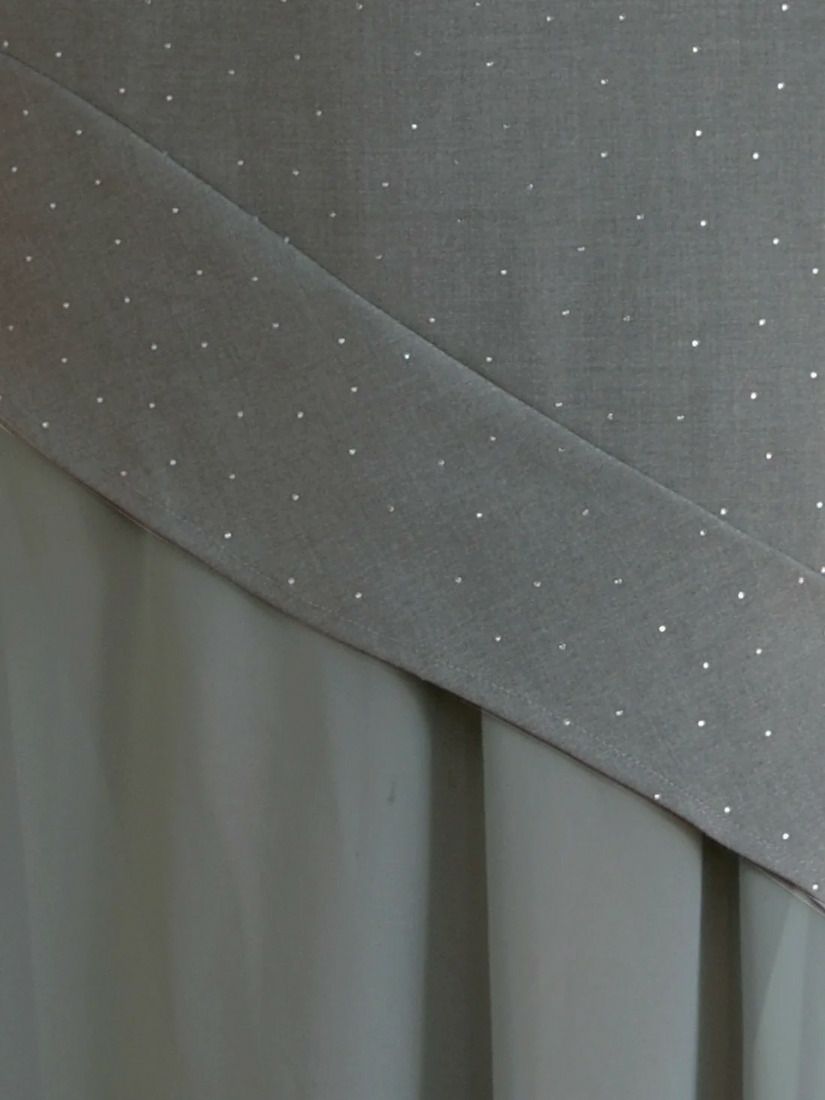 AngelR エンジェルアール アシンメトリーデザインシフォンラメロングミニドレス ar25872-ks