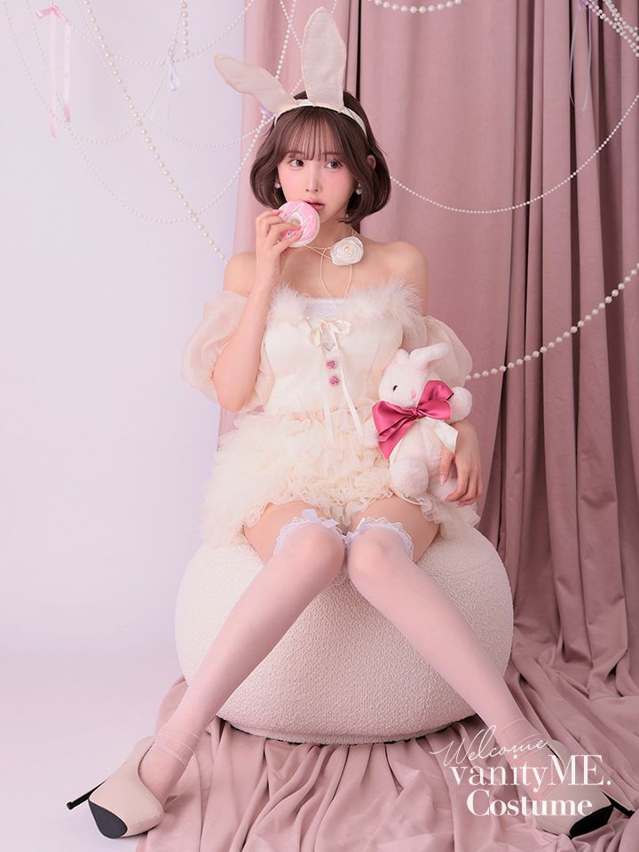 【3点セット】lulu Lilly Bunny. ルル リリー バニー アイボリー [ソンアミちゃん着用] vcsbn-240319-2-sn