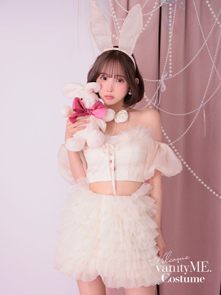 【3点セット】lulu Lilly Bunny. ルル リリー バニー アイボリー [ソンアミちゃん着用] vcsbn-240319-2-sn