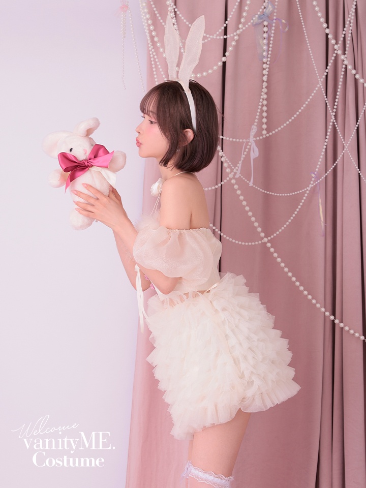 【3点セット】lulu Lilly Bunny. ルル リリー バニー アイボリー [ソンアミちゃん着用] vcsbn-240319-2-sn