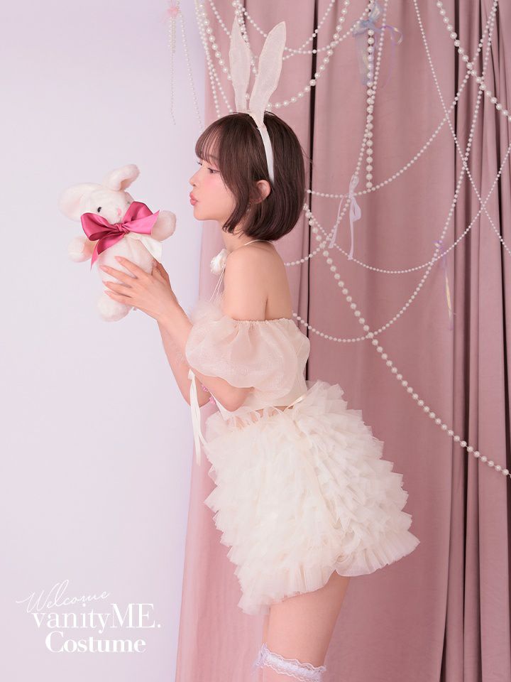 【3点セット】lulu Lilly Bunny. ルル リリー バニー アイボリー [ソンアミちゃん着用] vcsbn-240319-2-sn