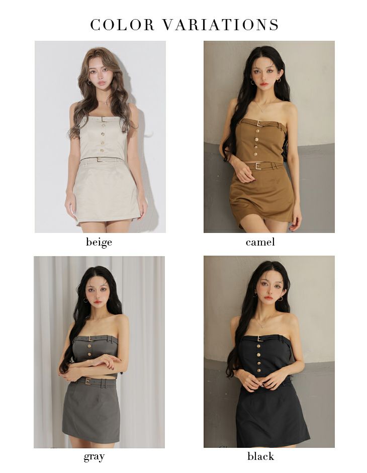 Glossy ローブドフルールグロッシー 【XSサイズあり】ツイルキャミセットアップミニキャバドレス gl3961