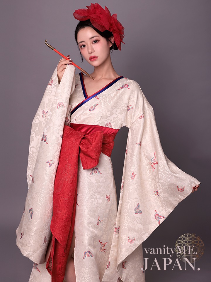 花魁 コスプレ 和柄 本格和装 着物 花魁ドレス 椿 TSUBAKI｜vcsot-250675