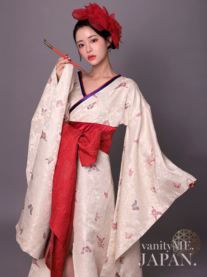 花魁 コスプレ 和柄 本格和装 着物 花魁ドレス 椿 TSUBAKI｜vcsot-250675